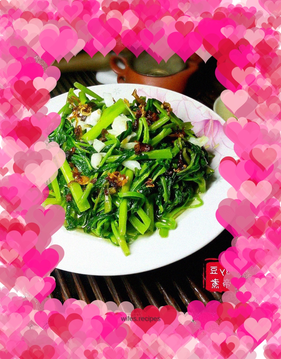 Vegetarian water spinach