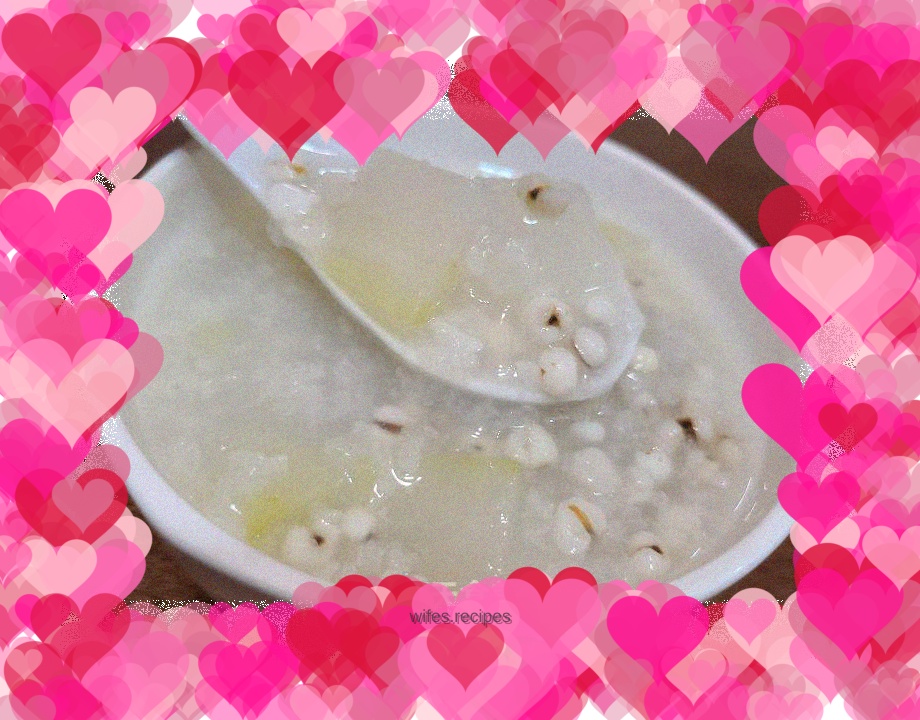 Winter melon and barley porridge
