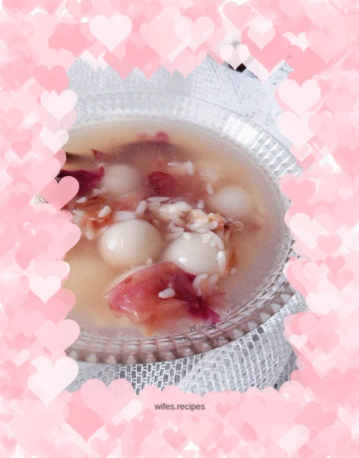 Rose Rice Wine Rice Balls