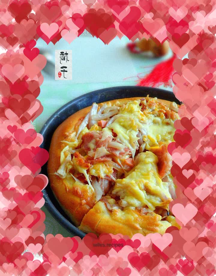 King Oyster Mushroom Bacon Pizza