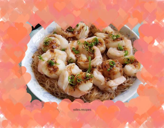 Steamed Vermicelli with Shrimp and Scallops