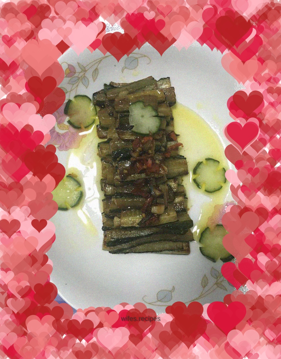 Pan-fried cucumber