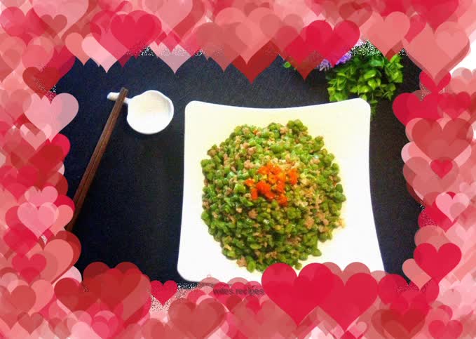 Minced pork and cowpeas