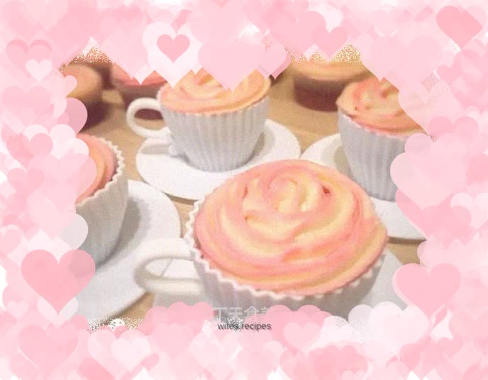 Two-color cupcake