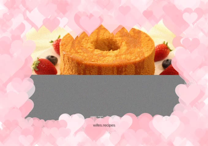 Maple syrup chiffon cake