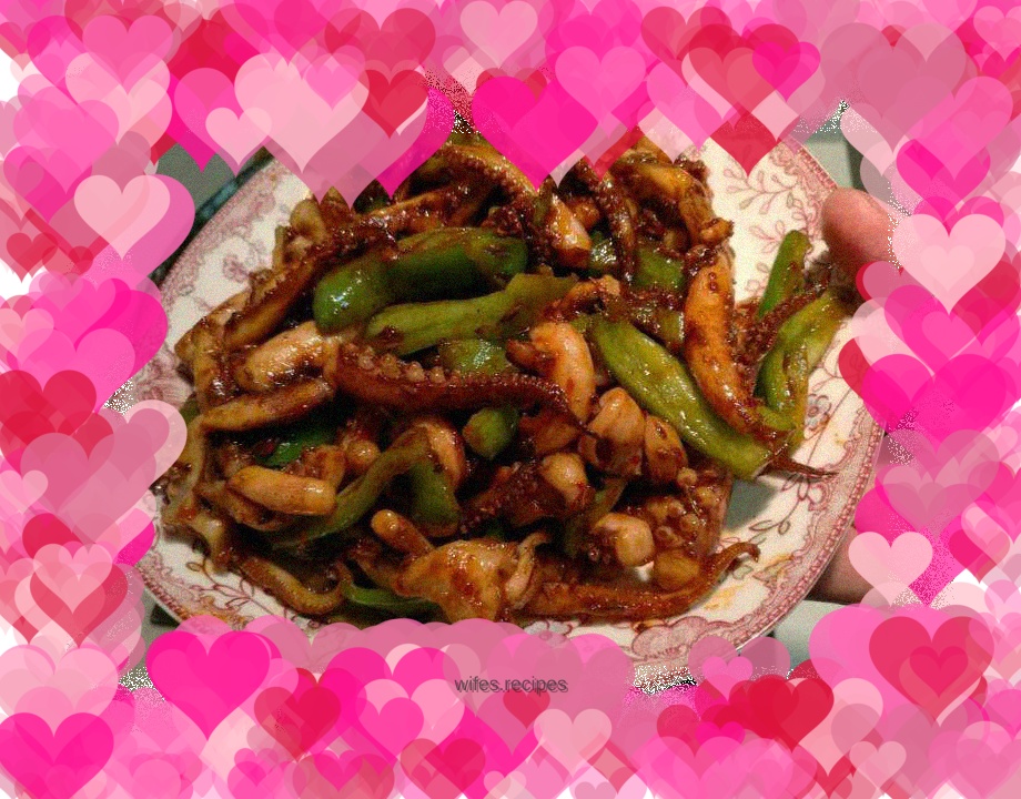 Squid with spicy sauce