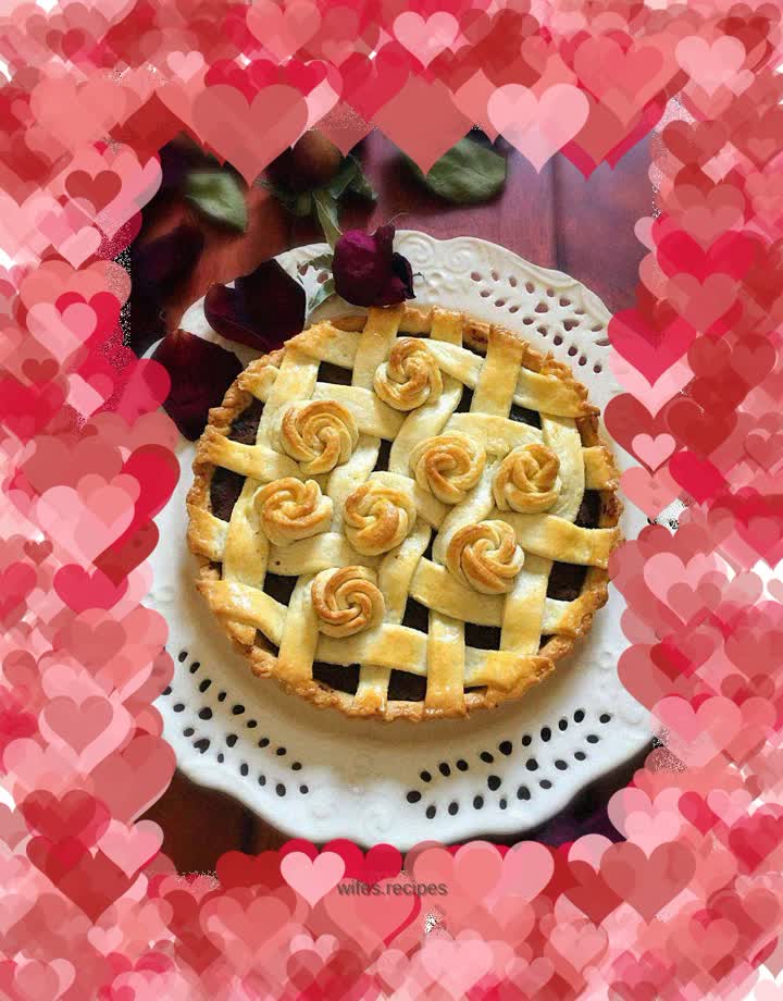 Rose Bean Paste Pie
