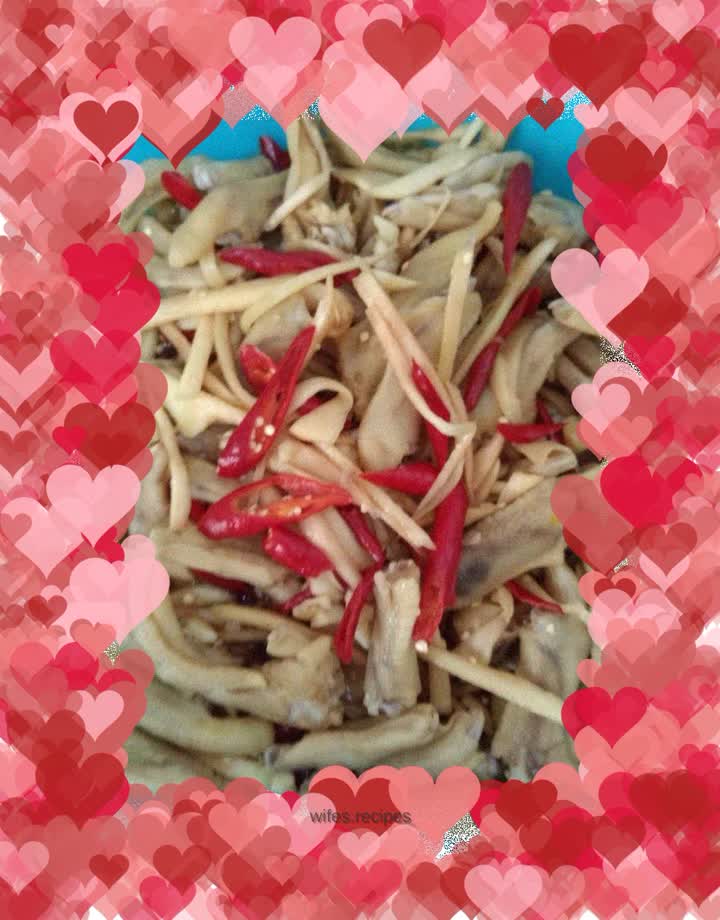 Cold duck feet, nibble on