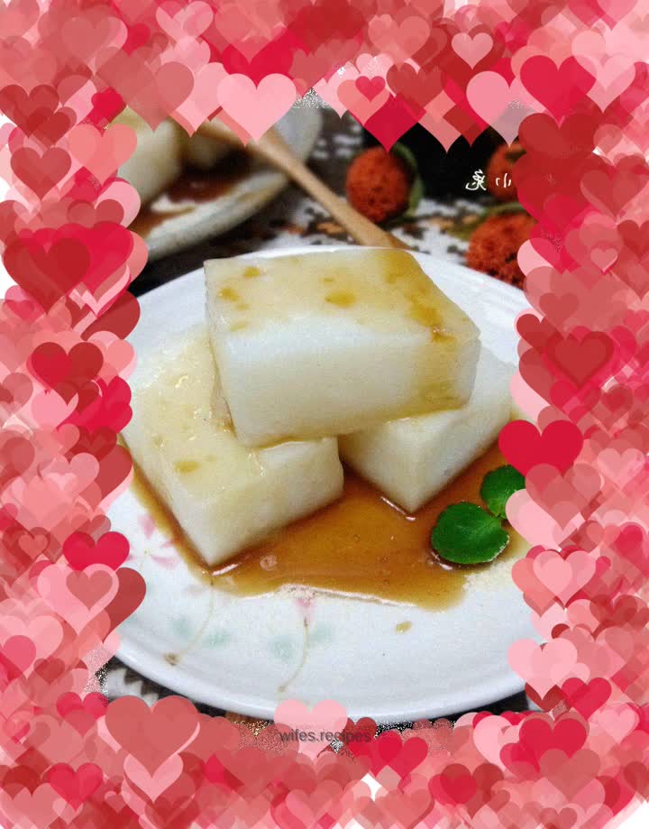 Milk soft cake with black molasses