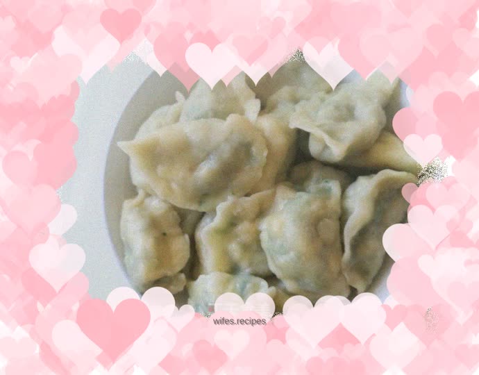 Leek and egg dumplings