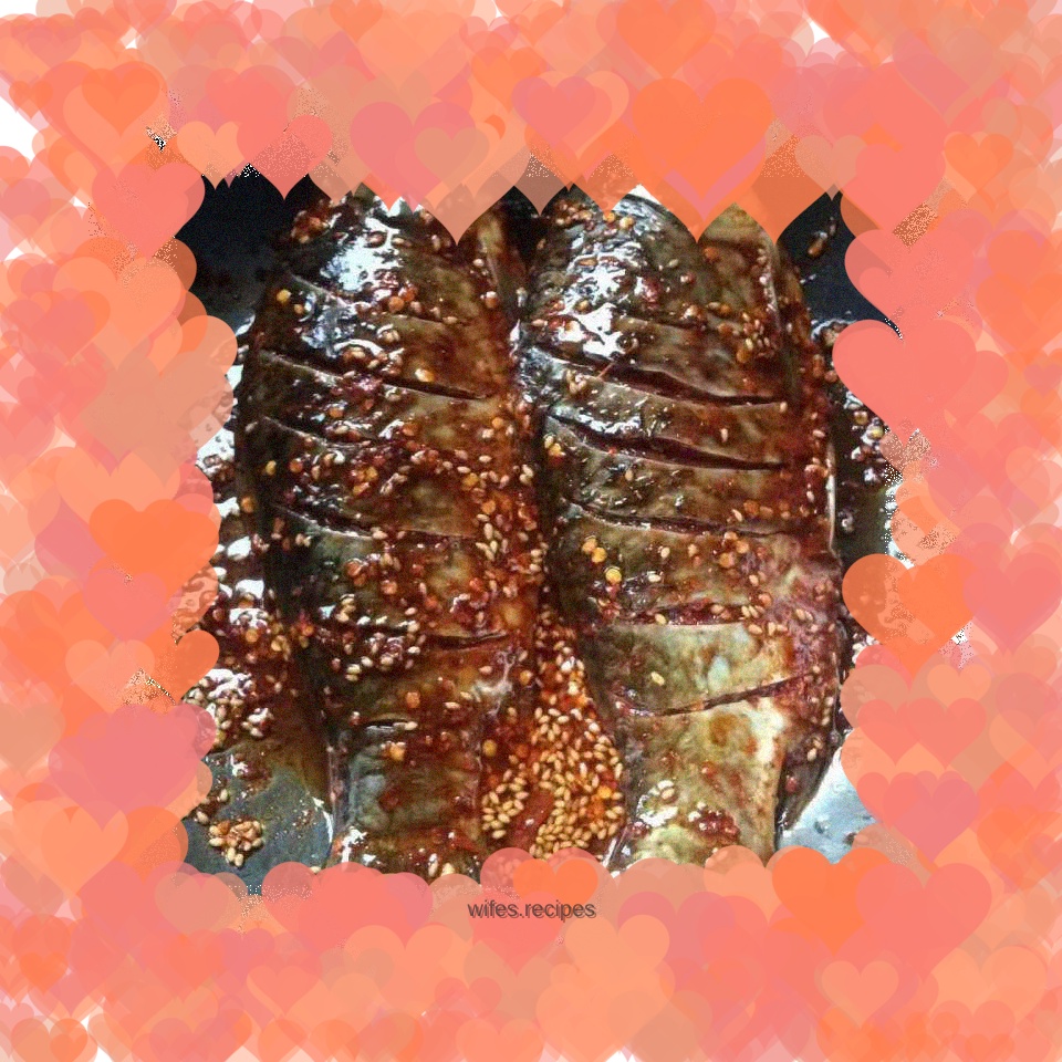 Spicy mouth-watering grilled fish