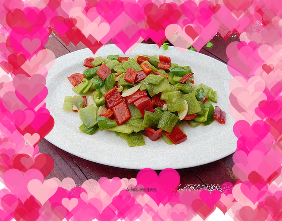 Stir-fried loofah rind