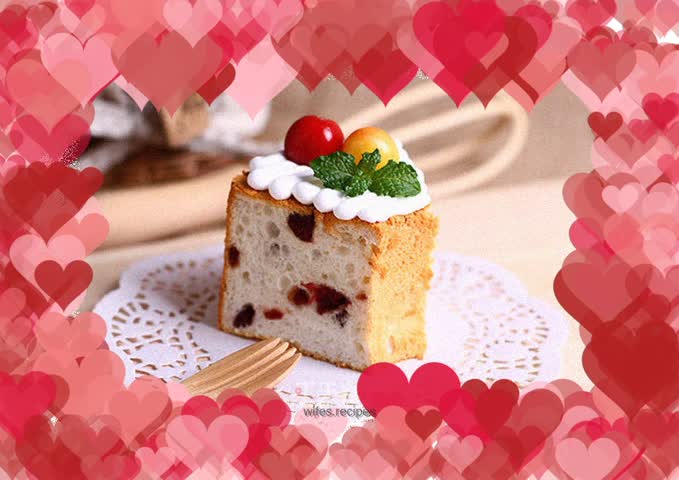 Then the flowers bloom---Angel cake dedicated to the pure white heart