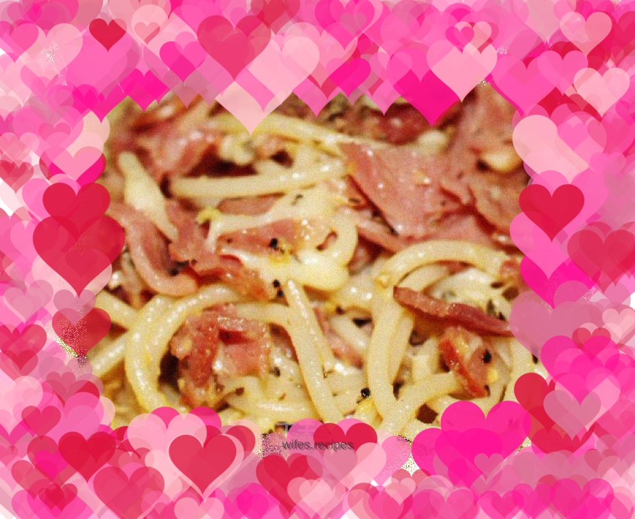 Italian bacon cheese pasta