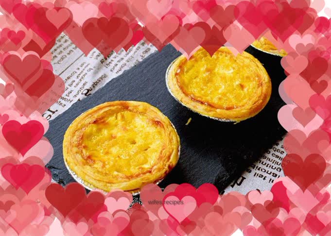 Refreshing pineapple egg tart