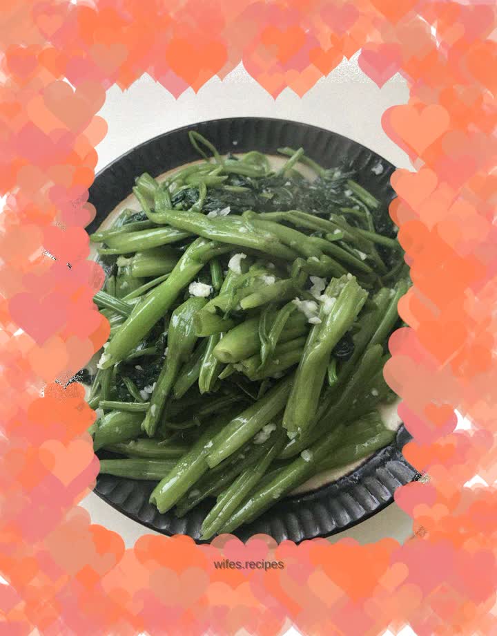 Garlic water spinach