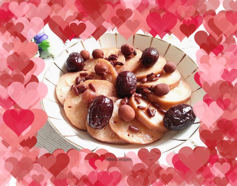 Glutinous rice lotus root, red bean, red date and lotus seed health tea - make one or two and eat glutinous rice lotus root