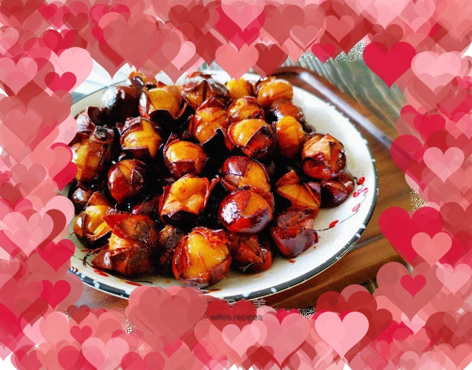 Stir-fried chestnuts with sugar