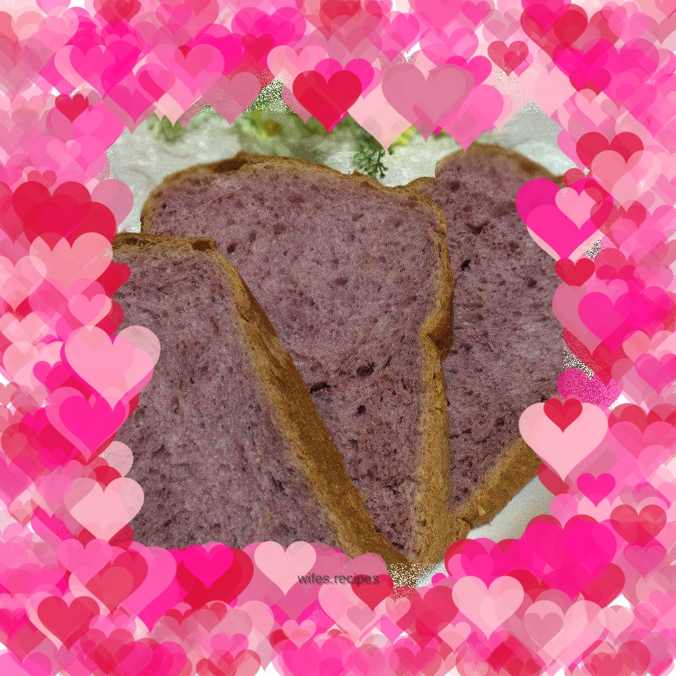 Purple sweet potato bread
