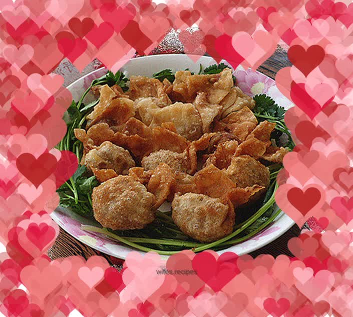 Crispy fried wontons