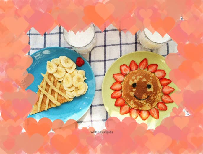 Breakfast with sunshine and ice cream