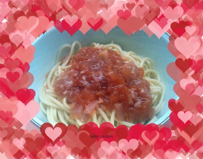 Original tomato sauce pasta