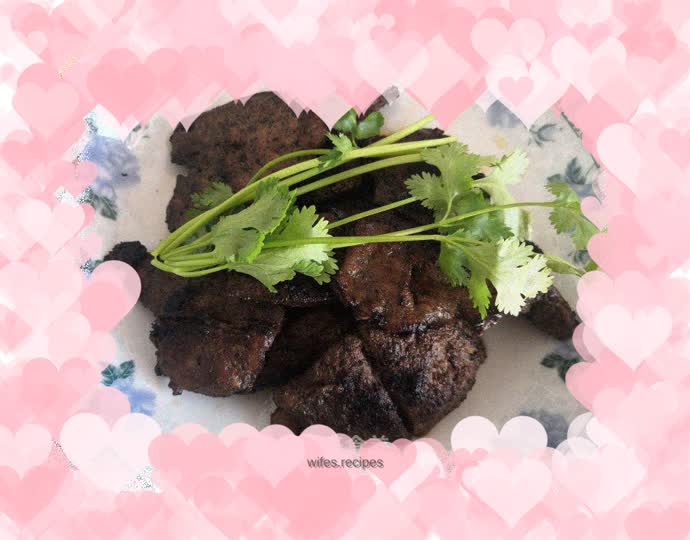Pan-fried beef liver