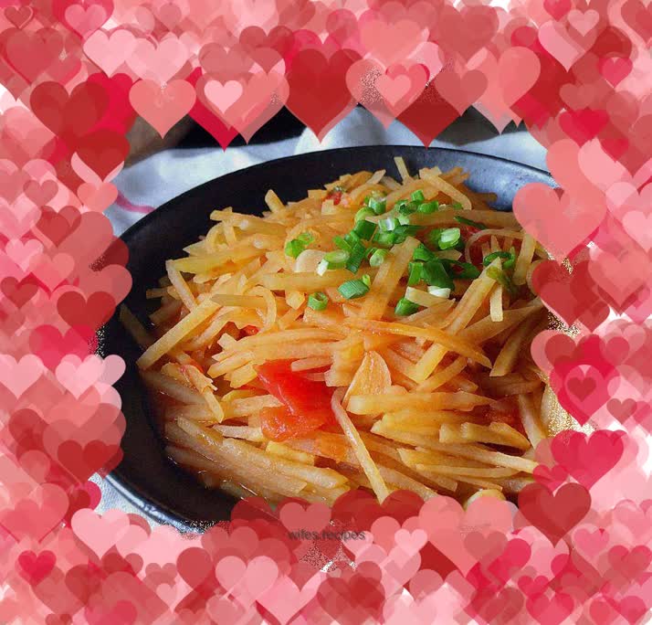 Tomato Sauce Shredded Potatoes