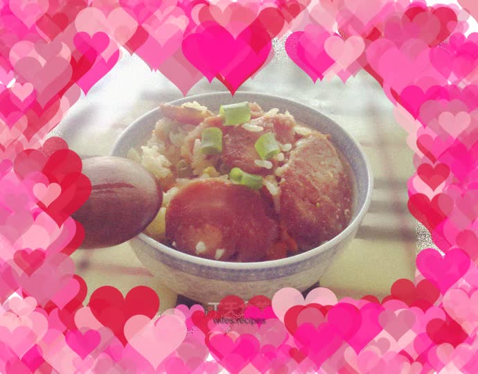 Braised rice with sausage and potatoes