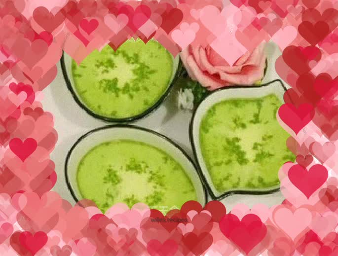 Green juice double skin milk