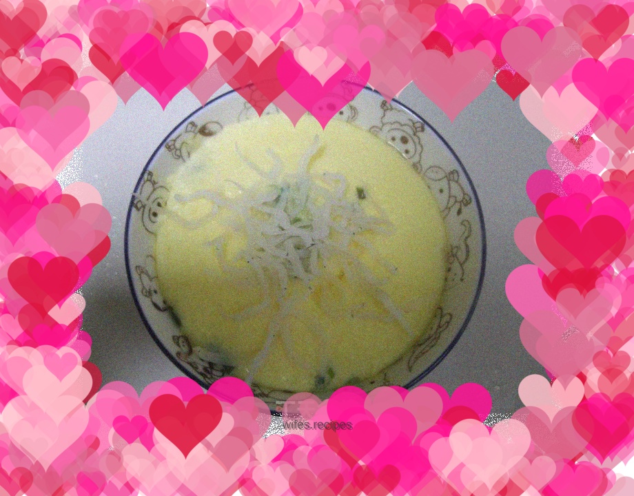 Small whitebait steamed egg