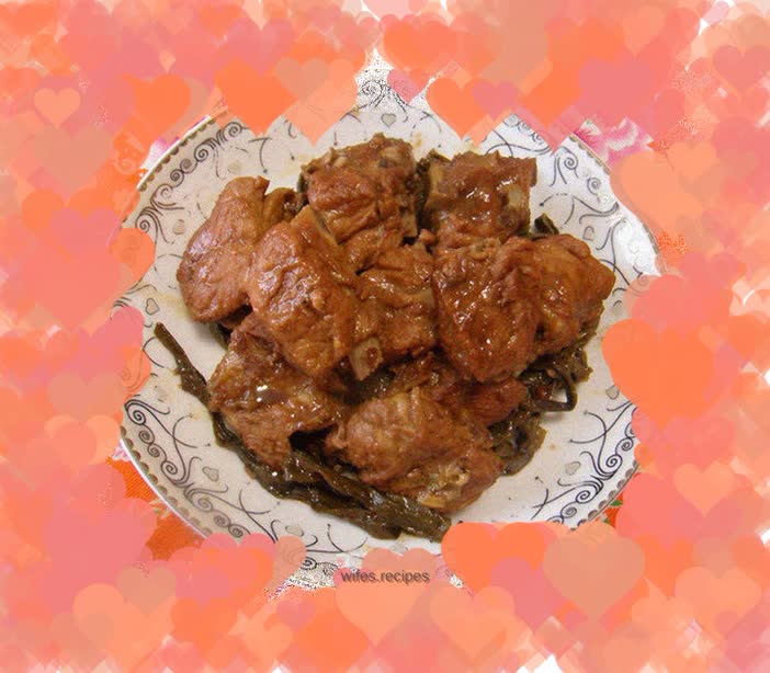 Dried Beans and Braised Pork Ribs