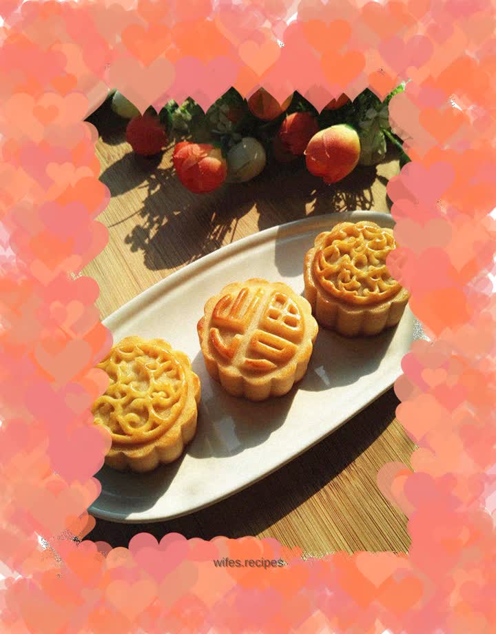Cantonese style white bean paste mooncake