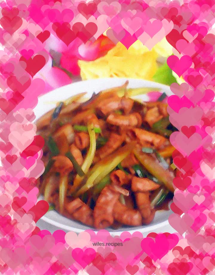 Fried rice noodles with celery