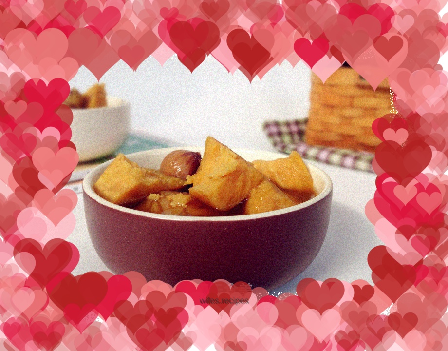 Sweet potato and chestnut syrup