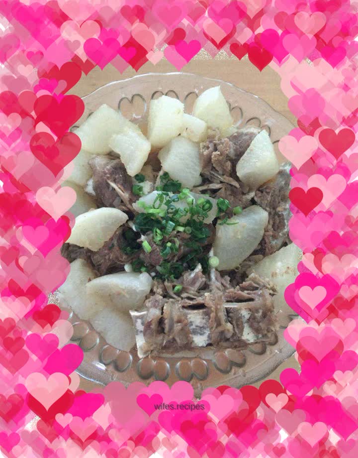 Stewed white radish with sheep and scorpions