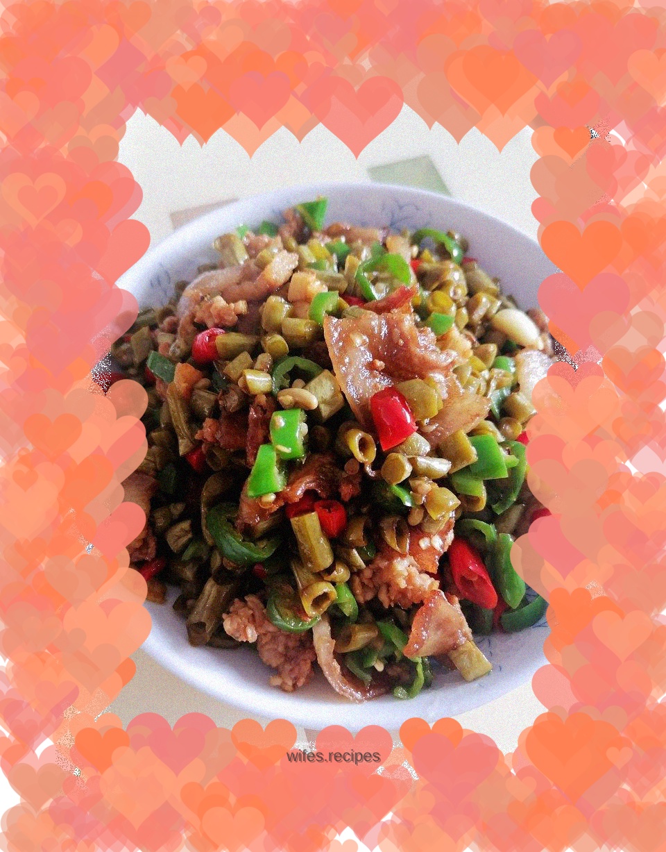 Fried Pork with Sour Cowpeas