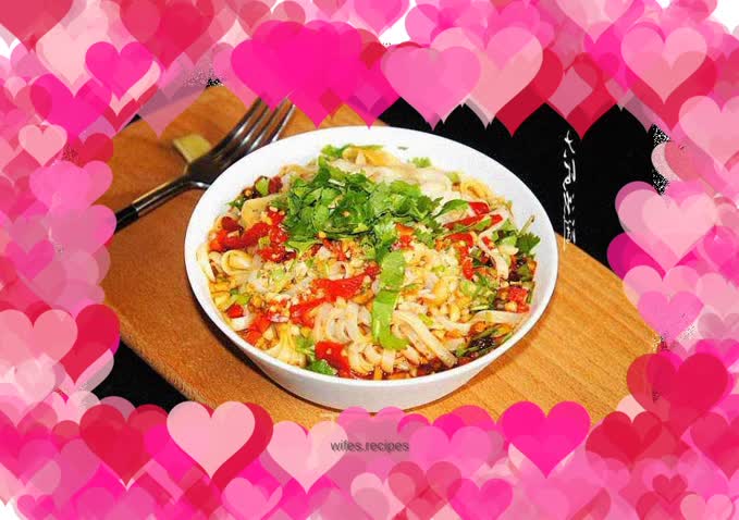 Homemade hot and sour noodles