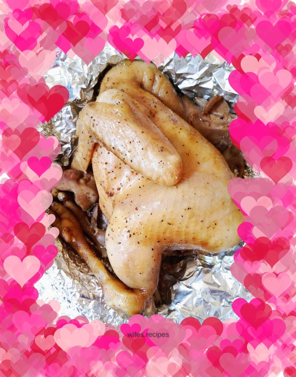 Roasted black pepper whole chicken