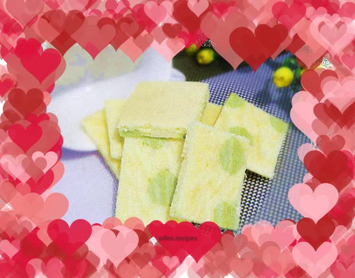 Polka dot cake slices