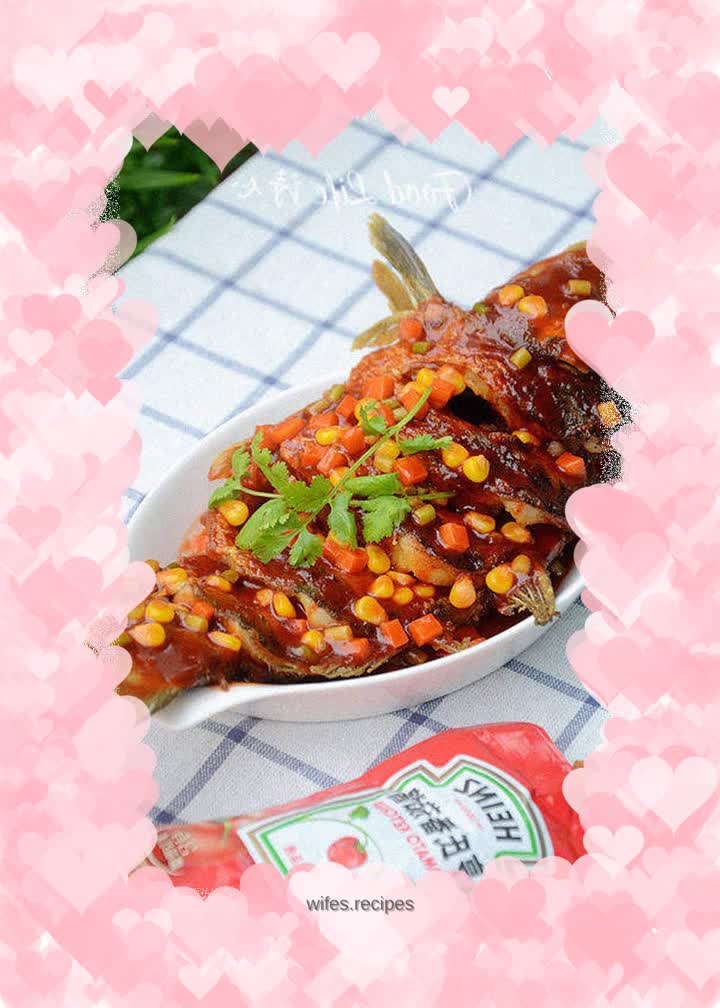 【Sweet and sour fish with tomato sauce】