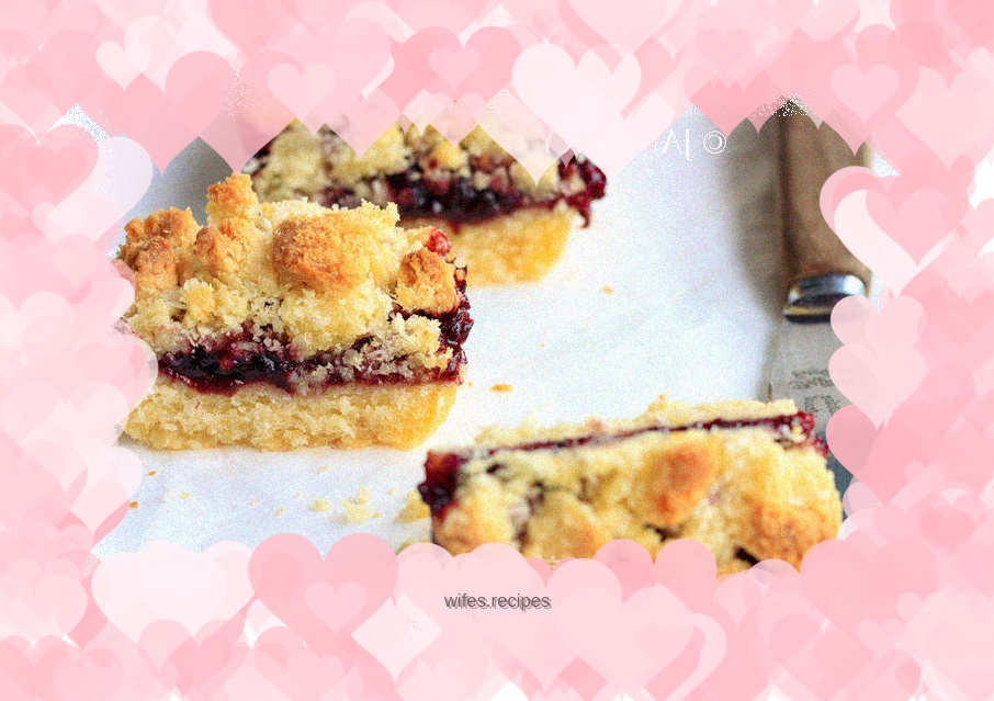 Coconut Jam Soft Shortbread