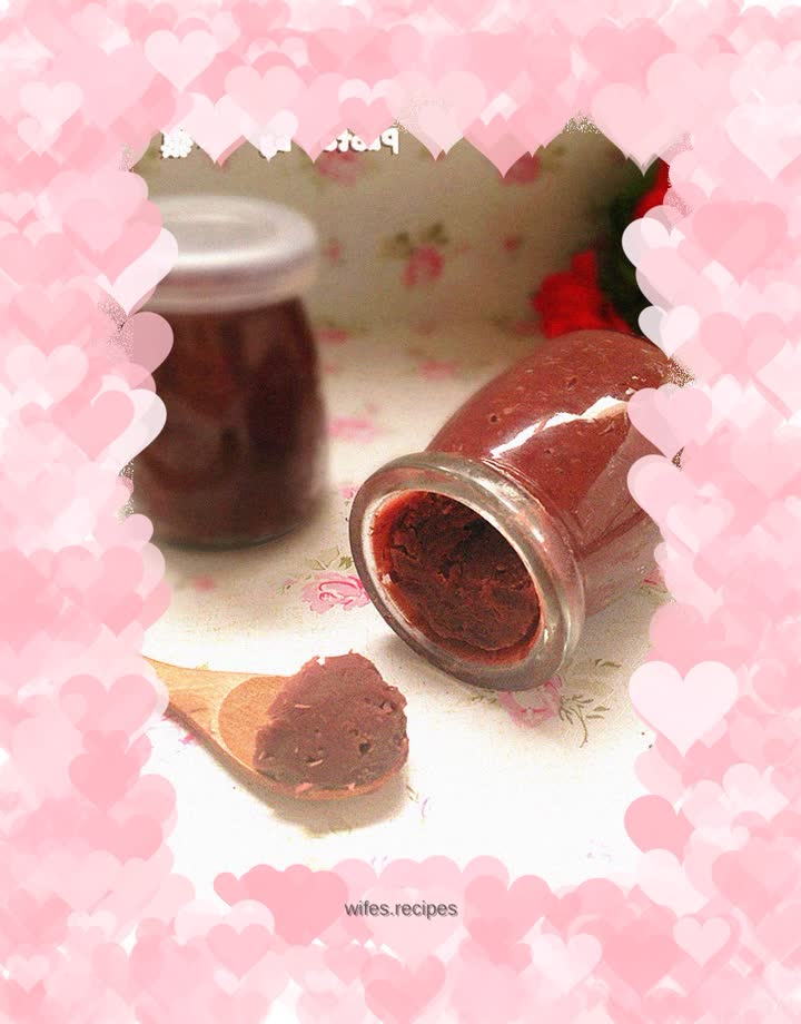 Homemade oil-free red bean paste