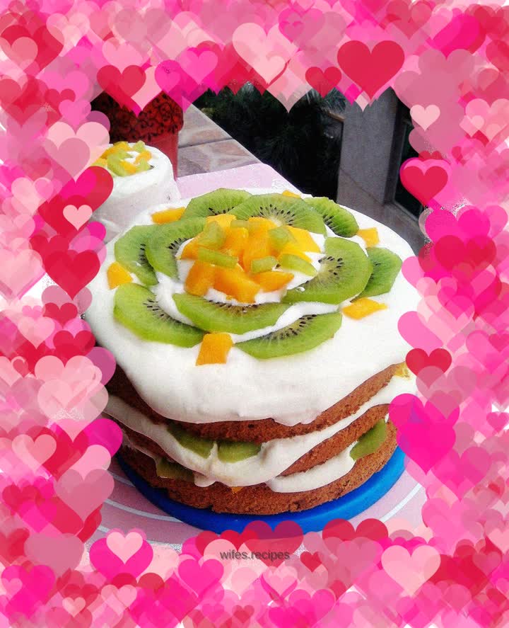 Chocolate Fruit Naked Cake