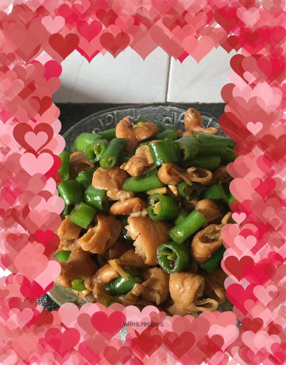 Fried large intestine