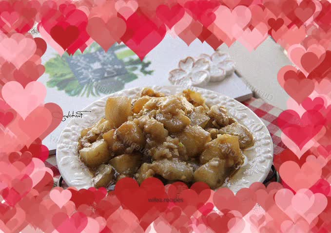 Home-cooked eggplant