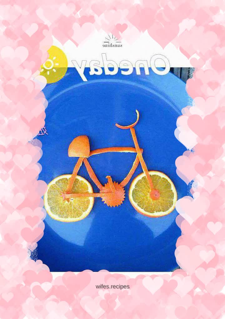 Fruit DIY Orange Bike