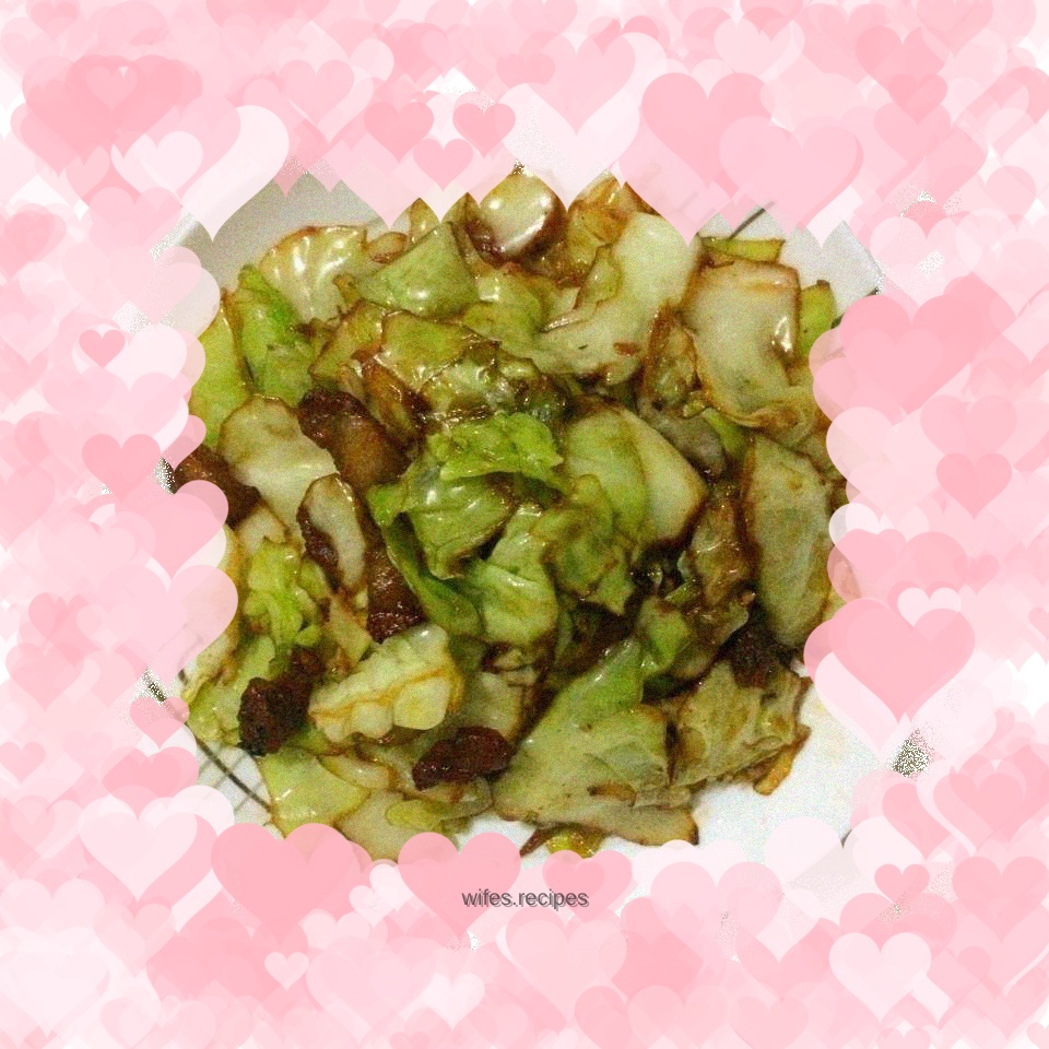 Hand-shredded cabbage