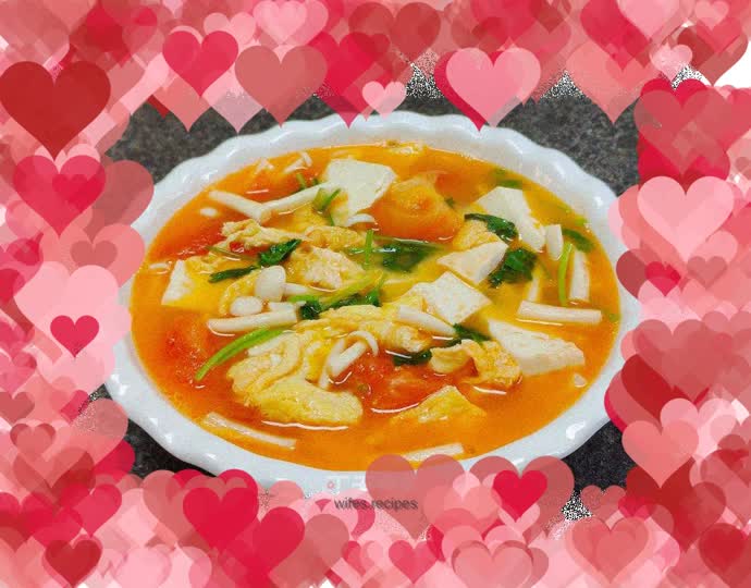 Seafood Mushroom and Tofu Soup