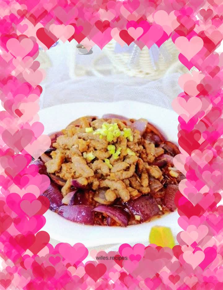 Stir-fried beef with onions